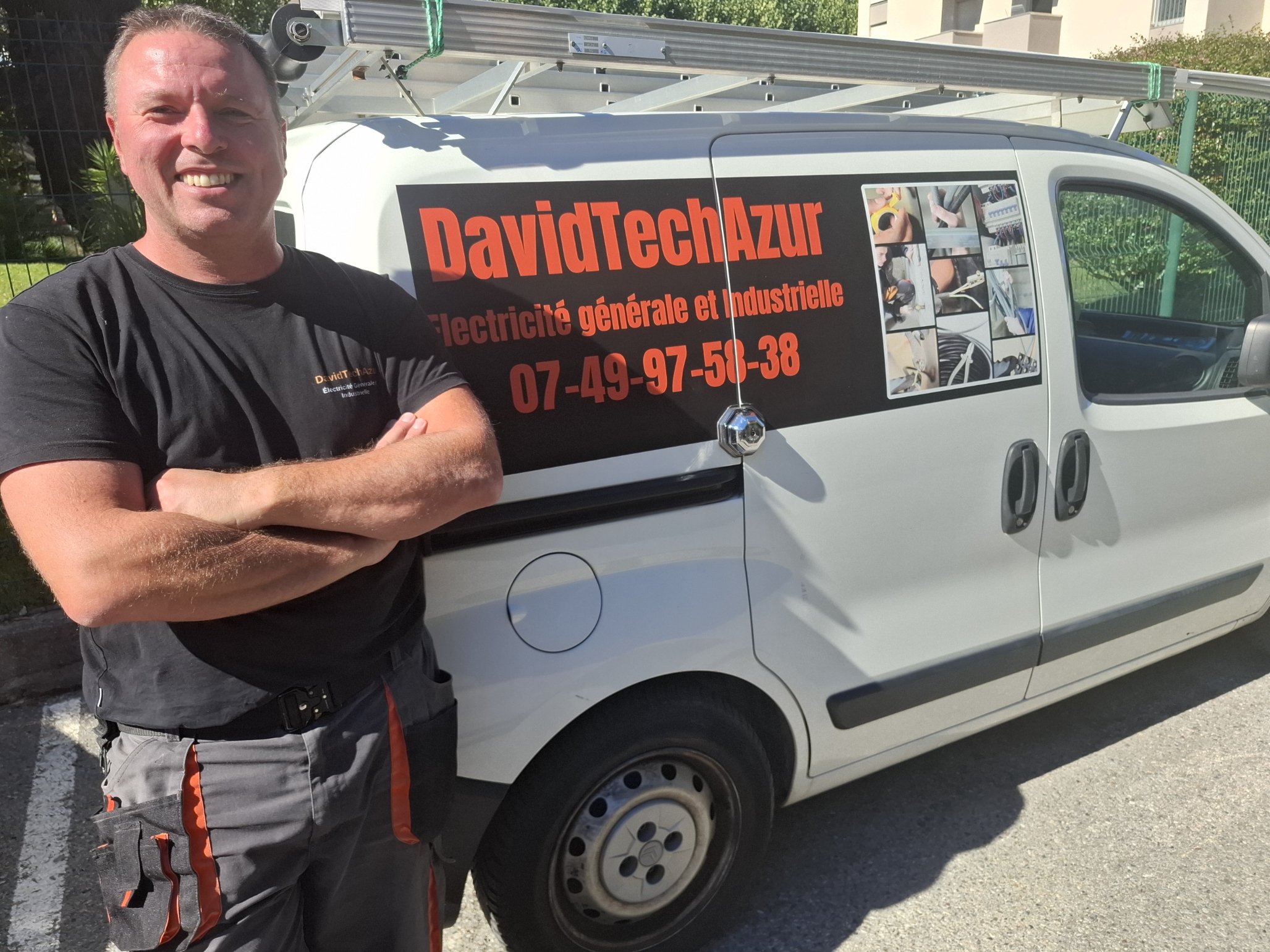 Électricien DavidTechAzur en intervention à Cagnes-sur-Mer